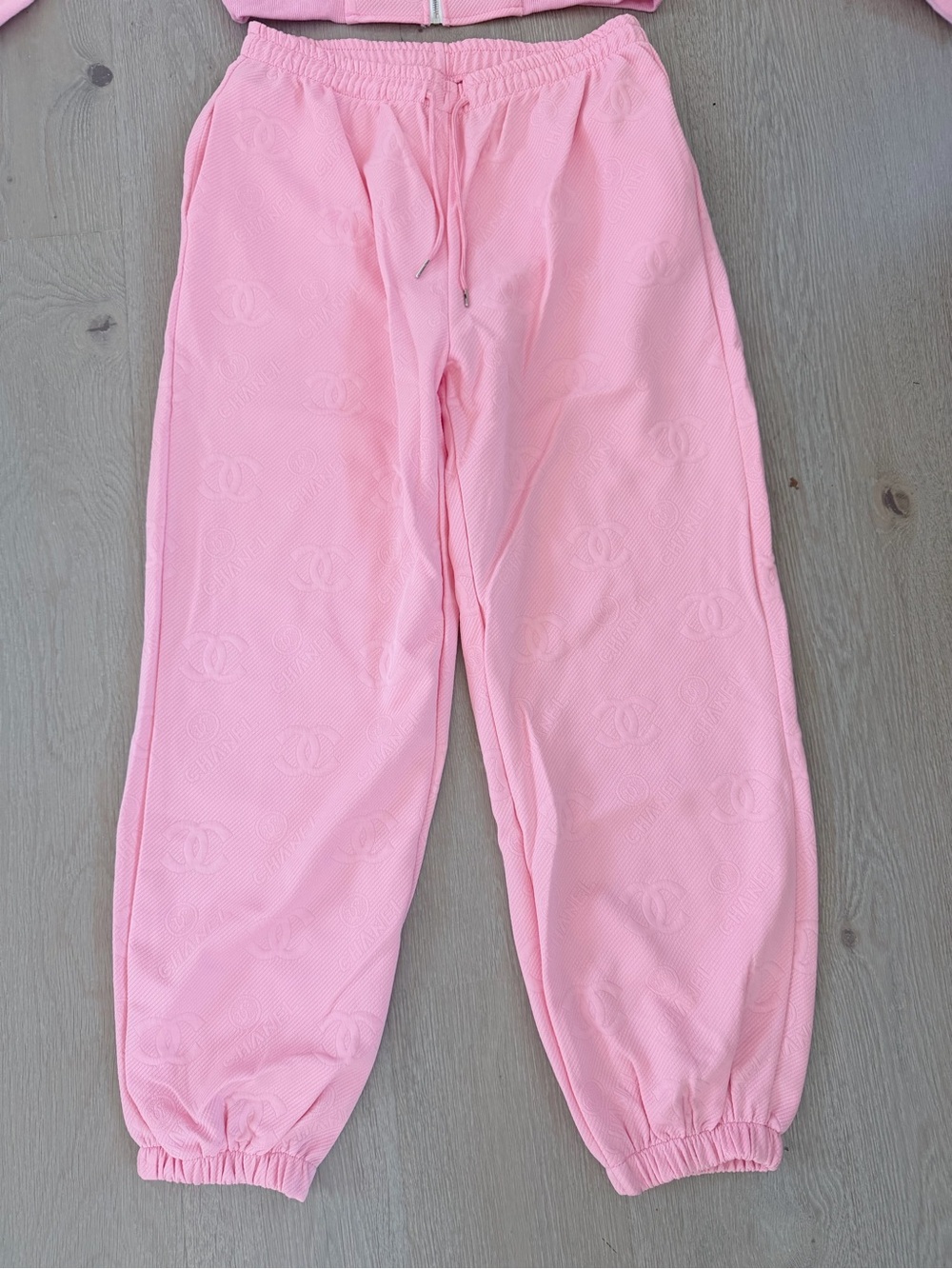 CHANEL Pink Two-Piece Matching Set Tracksuit Lounge Set size Large - Picture 8 of 15